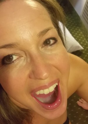 Poured cum in the mouth housewife from Texas