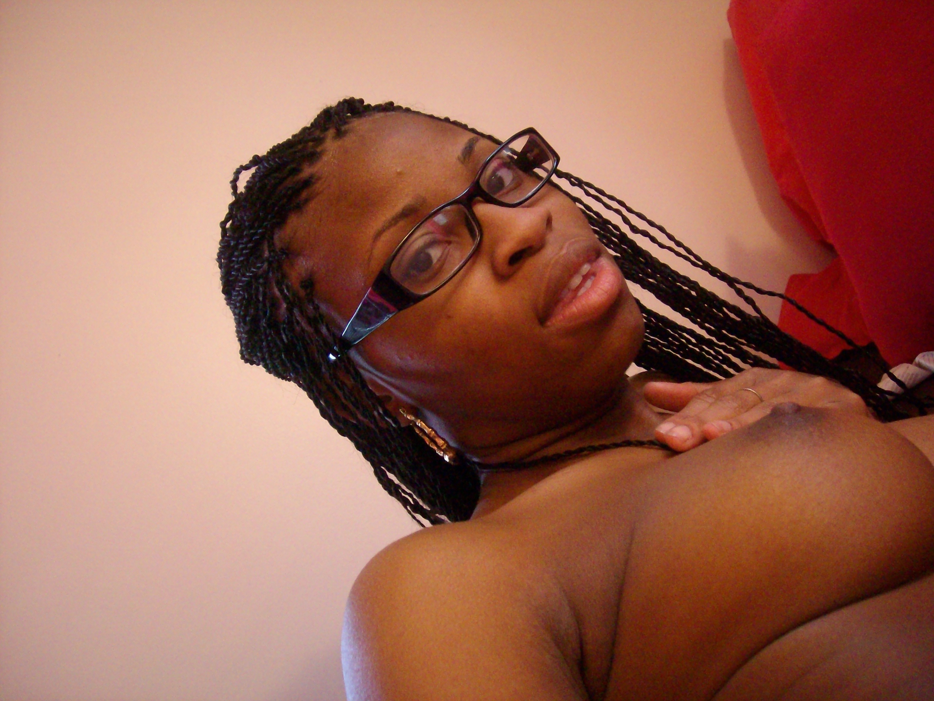 Hot ebony nudes with glasses