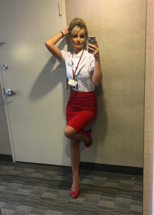 Stewardess from England Jessica