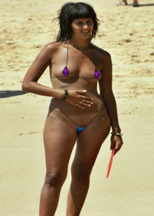 Naked Spanish on the beach