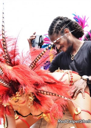 Rihanna at the festival in Barbados